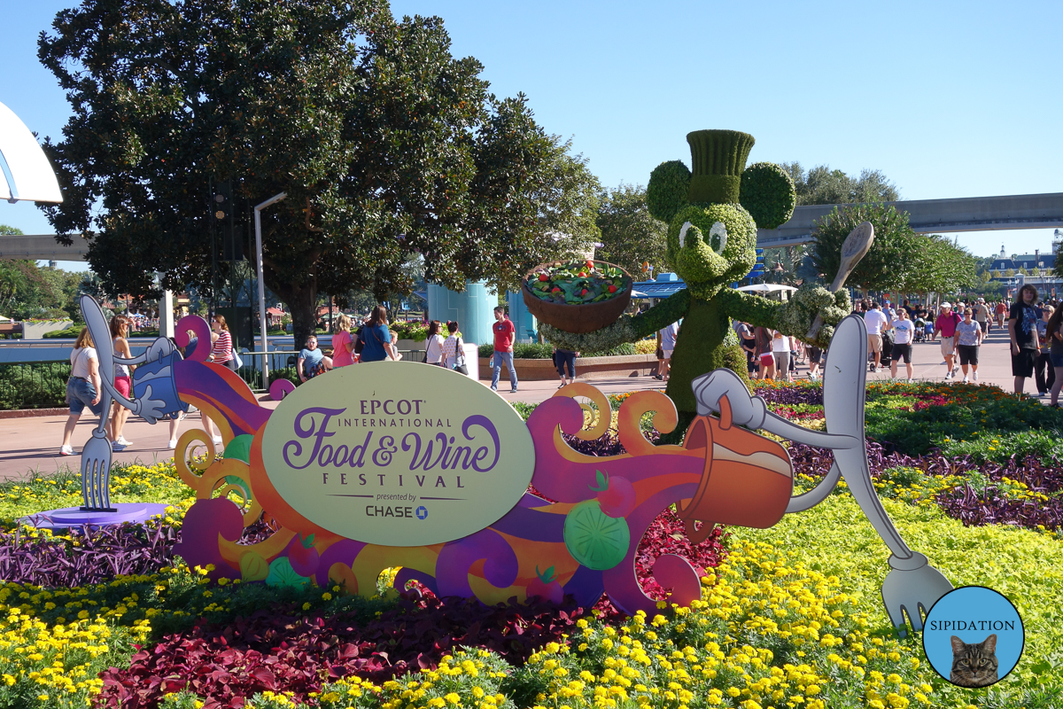 Food and Wine Signage - Epcot - Disney World, Florida