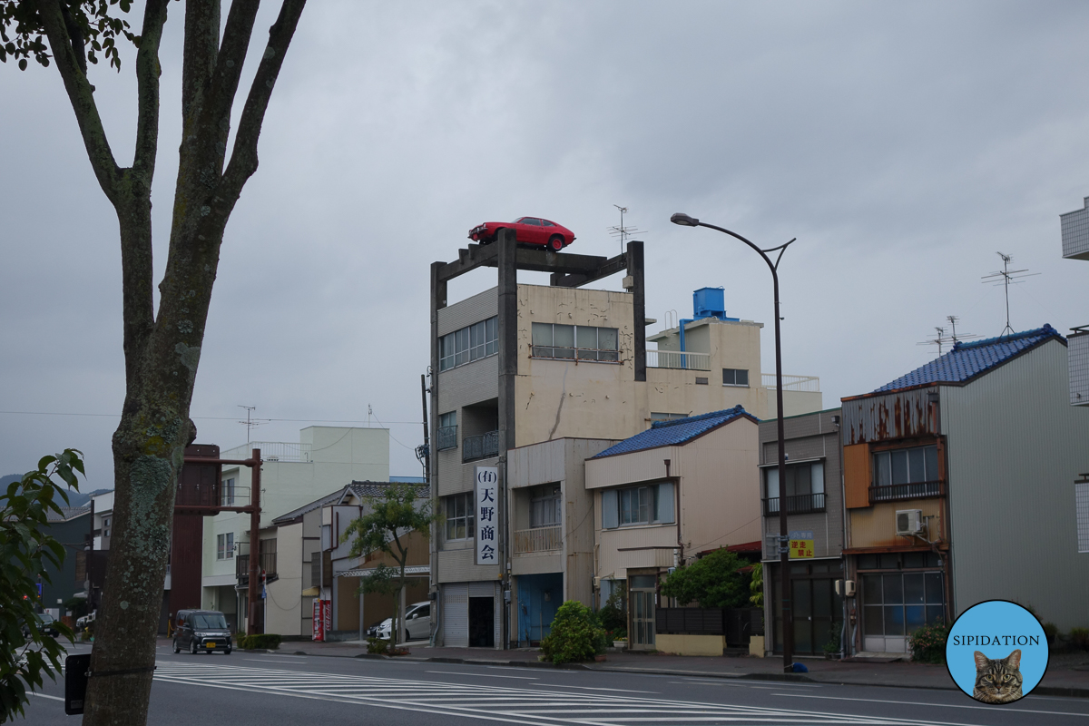 Car On Building - Shizuoka, Japan