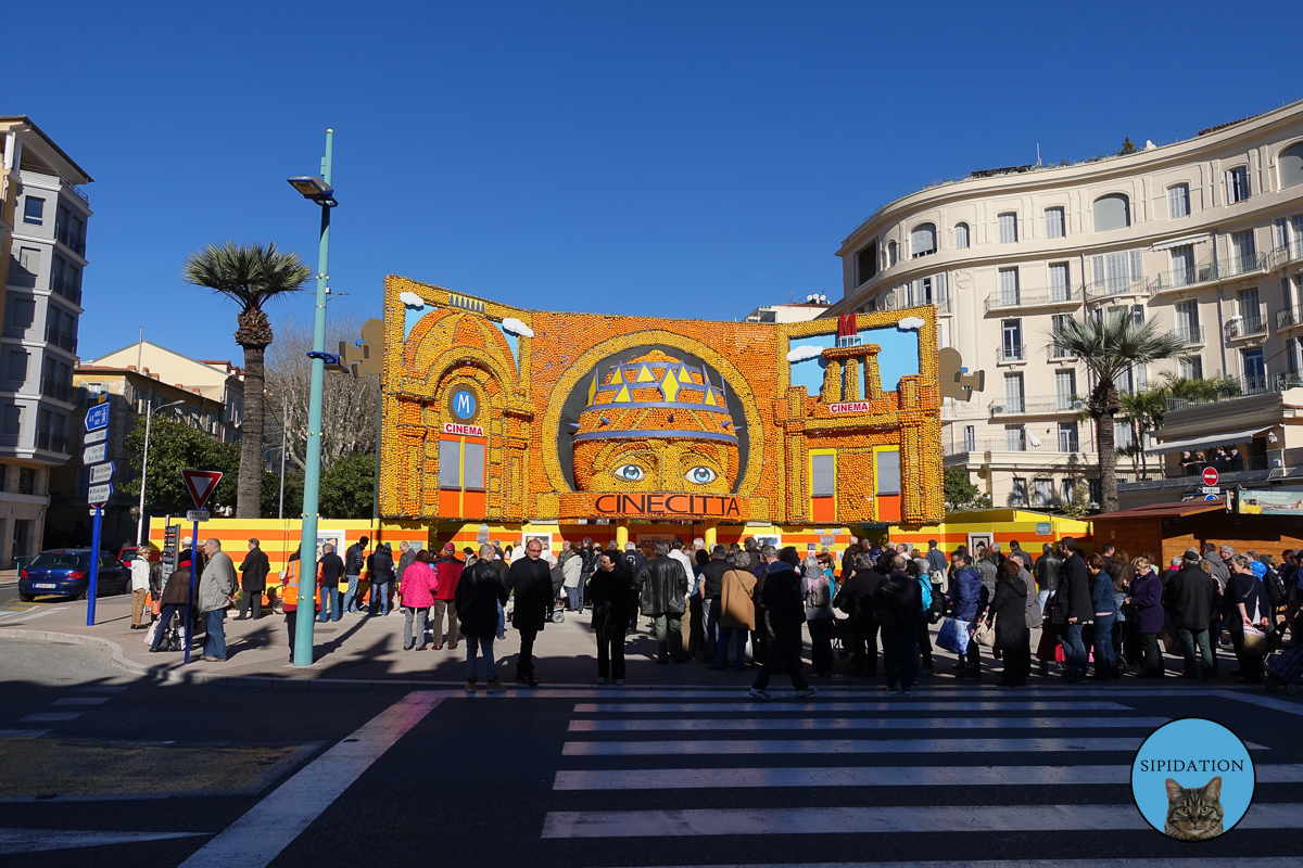 Remains of Lemon Festival - Menton, France