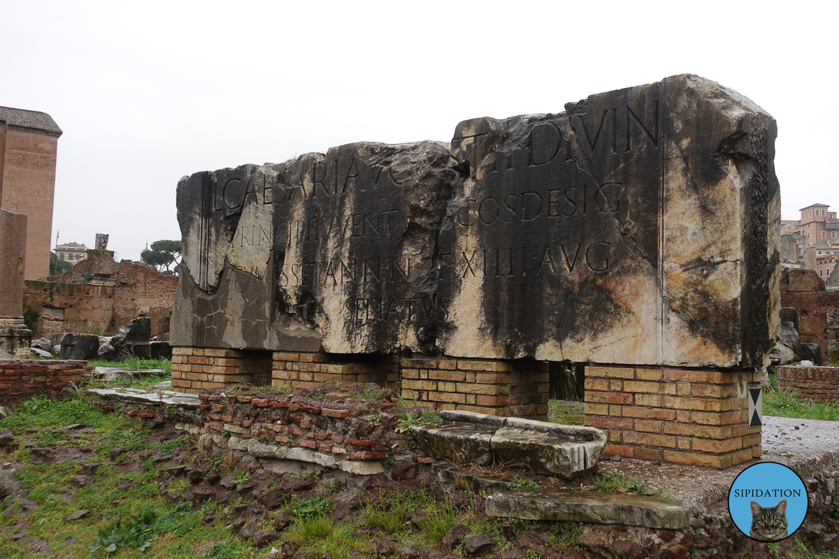 Stone at Roman Rorum - Rome, Italy