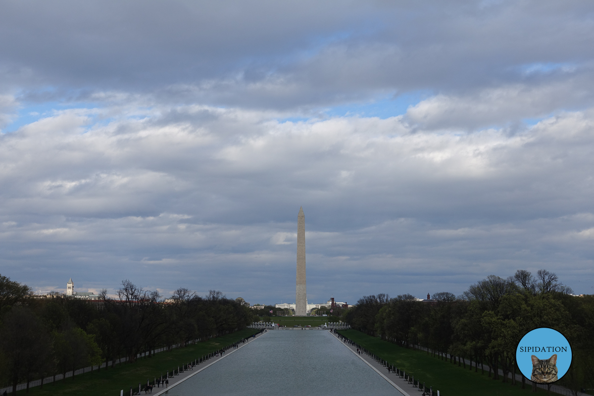 Washington Monument from Lincoln Memorial - Washington DC