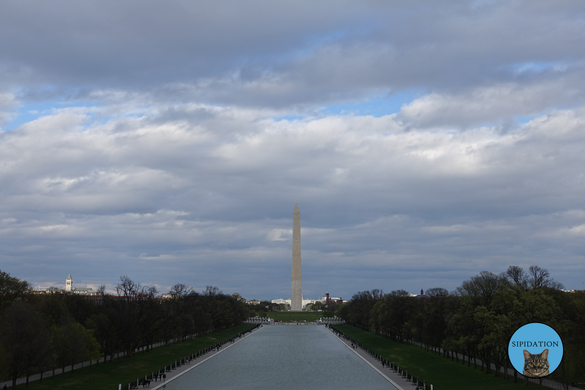 Washington Monument from Lincoln Memorial - Washington DC